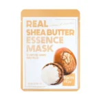 FARMSTAY REAL SHEA BUTTER ESSENCE MASK lakštinė veido kaukė, 23ml