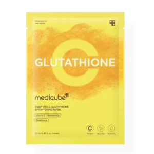 Medicube - Deep Vita C Glutathione Mask - Brightening Facial Mask Sheet mask - lakštinė veido kaukė, 27ml